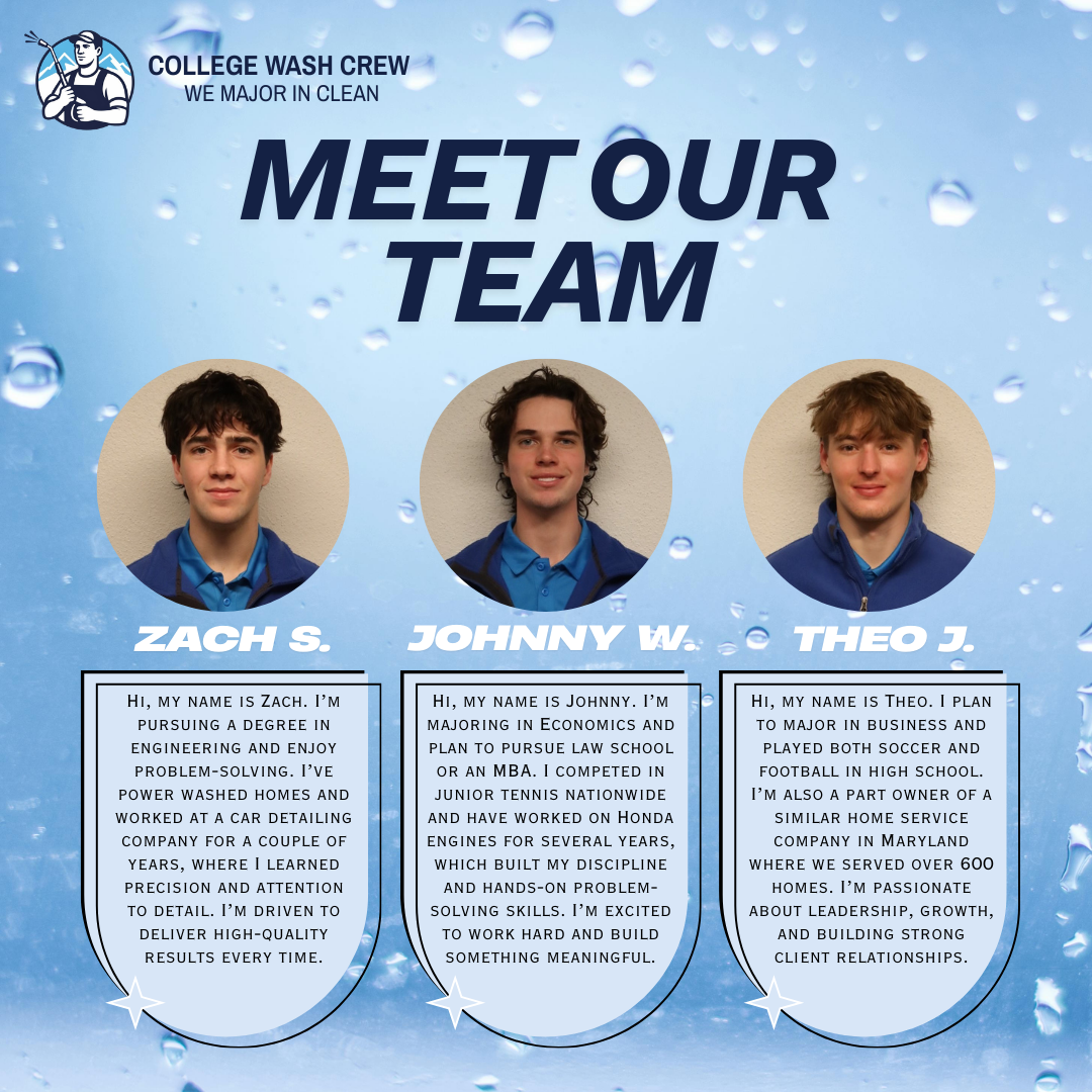Meet Our Crew - College Wash Crew